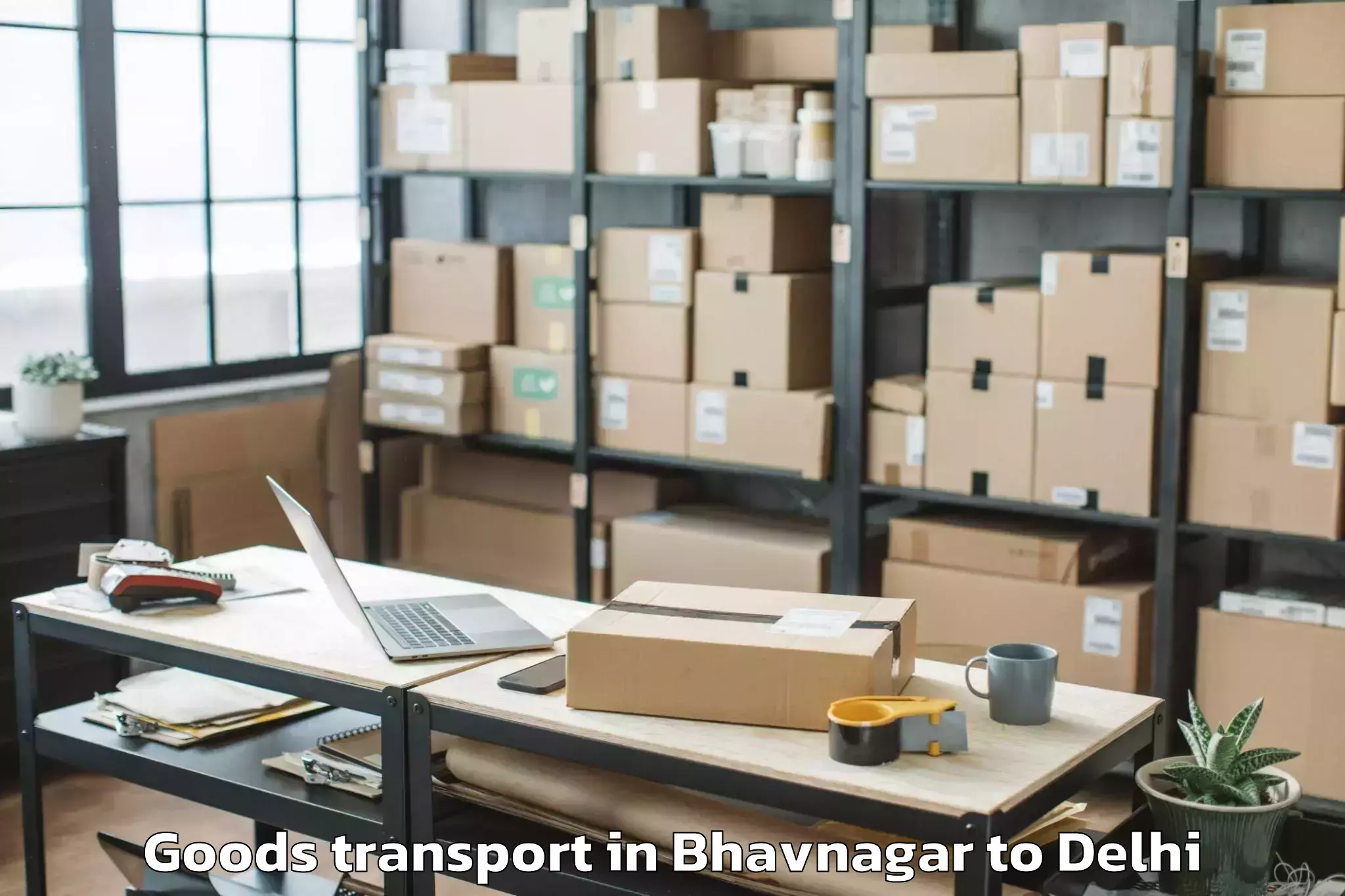 Book Bhavnagar to Palam Goods Transport Online